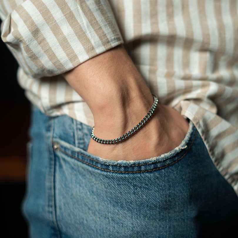 CUBAN ARMBAND (SILBER) 4MM