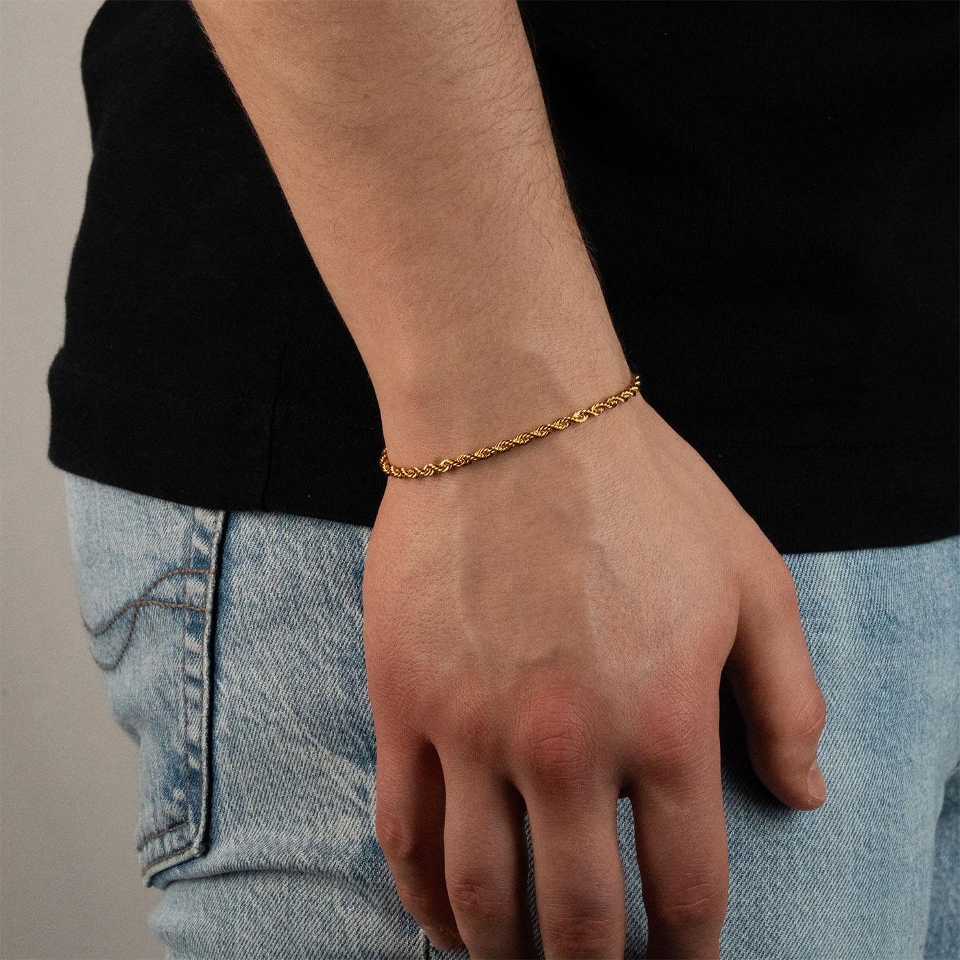 ROPE ARMBAND (GOLD) 3MM