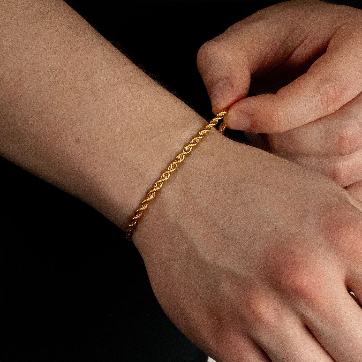 ROPE ARMBAND (GOLD) 3MM