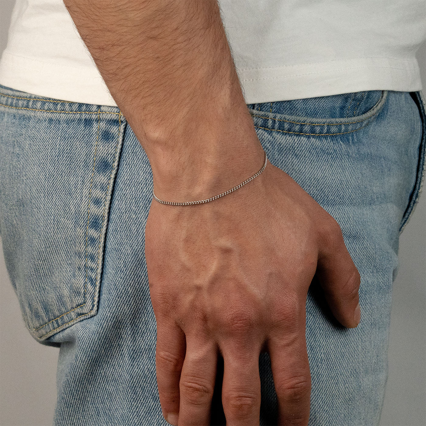 CONNELL ARMBAND (SILBER) 2MM