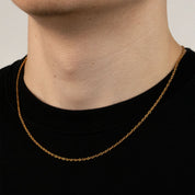 CABLE HALSKETTE (GOLD) 2MM