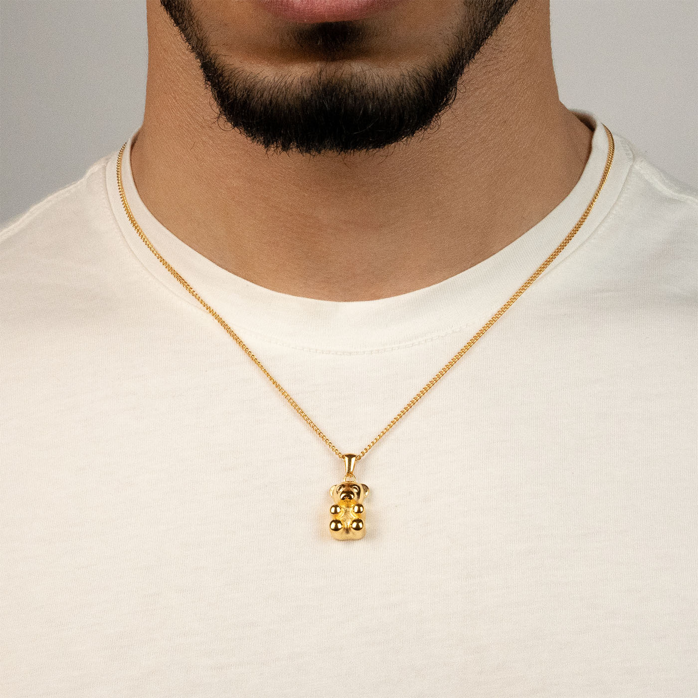 BÄR ANHÄNGERKETTE (GOLD) 2MM