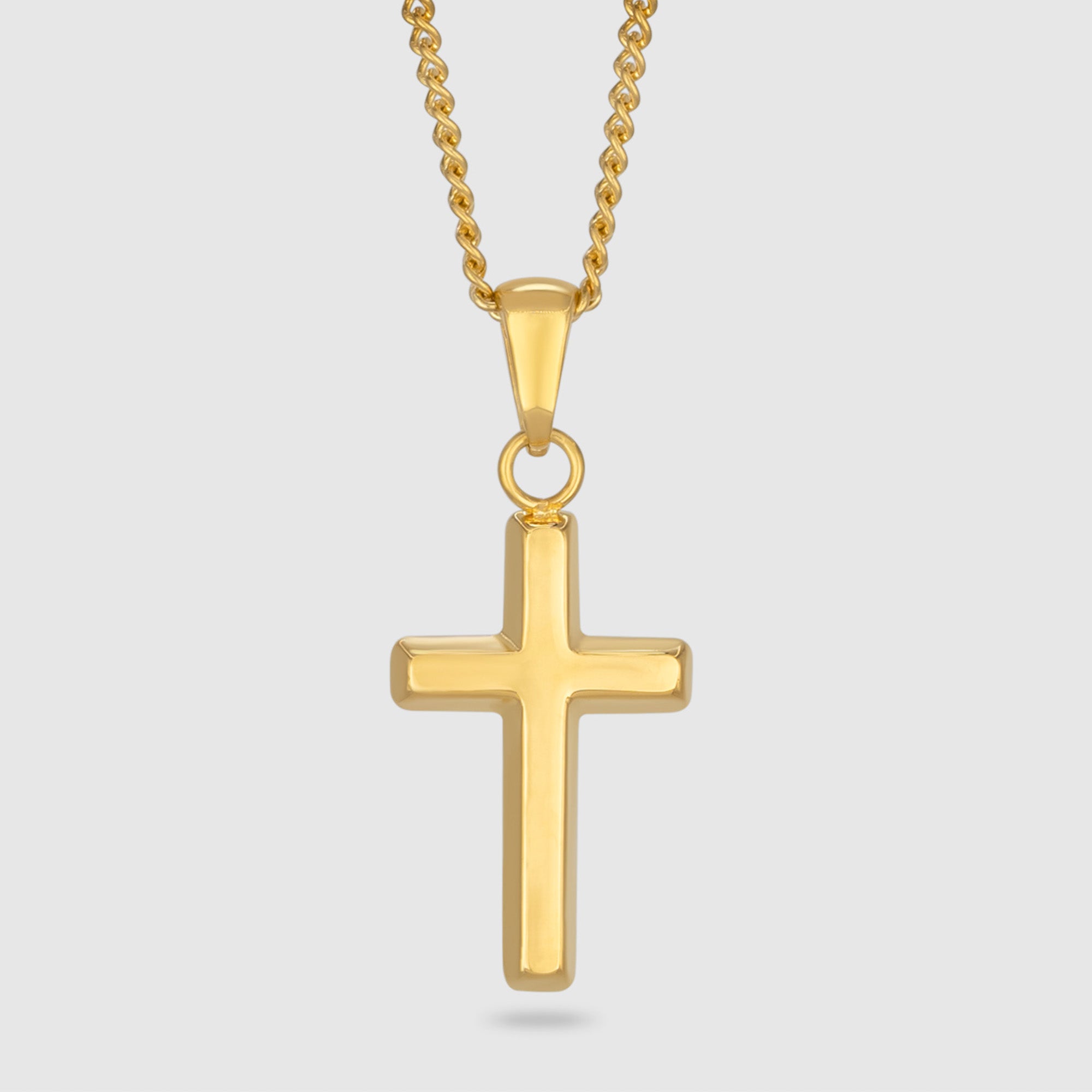 KREUZ ANHÄNGERKETTE (GOLD) 2MM
