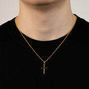 KREUZ ANHÄNGERKETTE (GOLD) 2MM