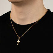 KREUZ ANHÄNGERKETTE (GOLD) 2MM