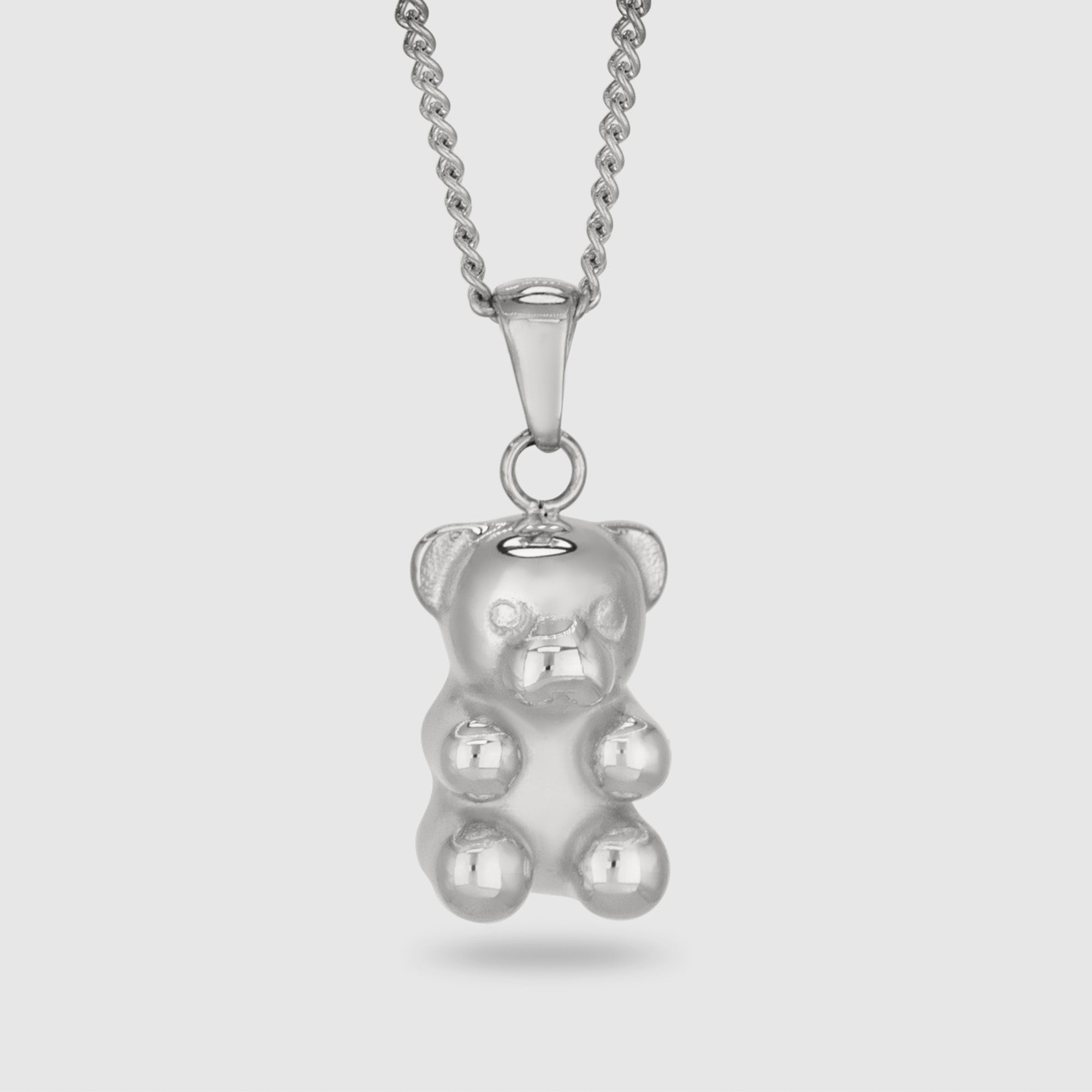 BÄR ANHÄNGERKETTE (SILBER) 2MM