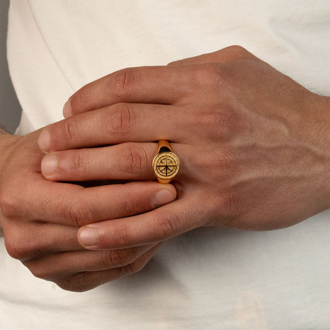 KOMPASS RING (GOLD)