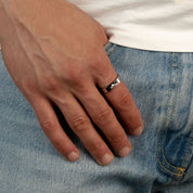RECTANGLE RING (SILBER)