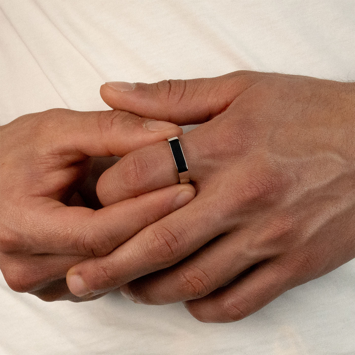RECTANGLE RING (SILBER)