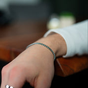 SILBER SET WHEAT 3MM HALSKETTE & ARMBAND